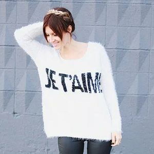 Forever 21 Je T'aime Sweater